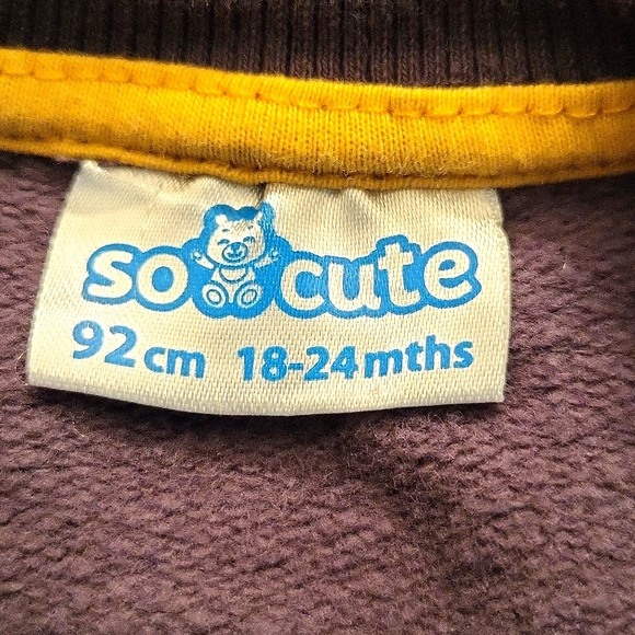 Grey pullover sweatshirt with Winnie the Pooh outline - Picture 2 of 3